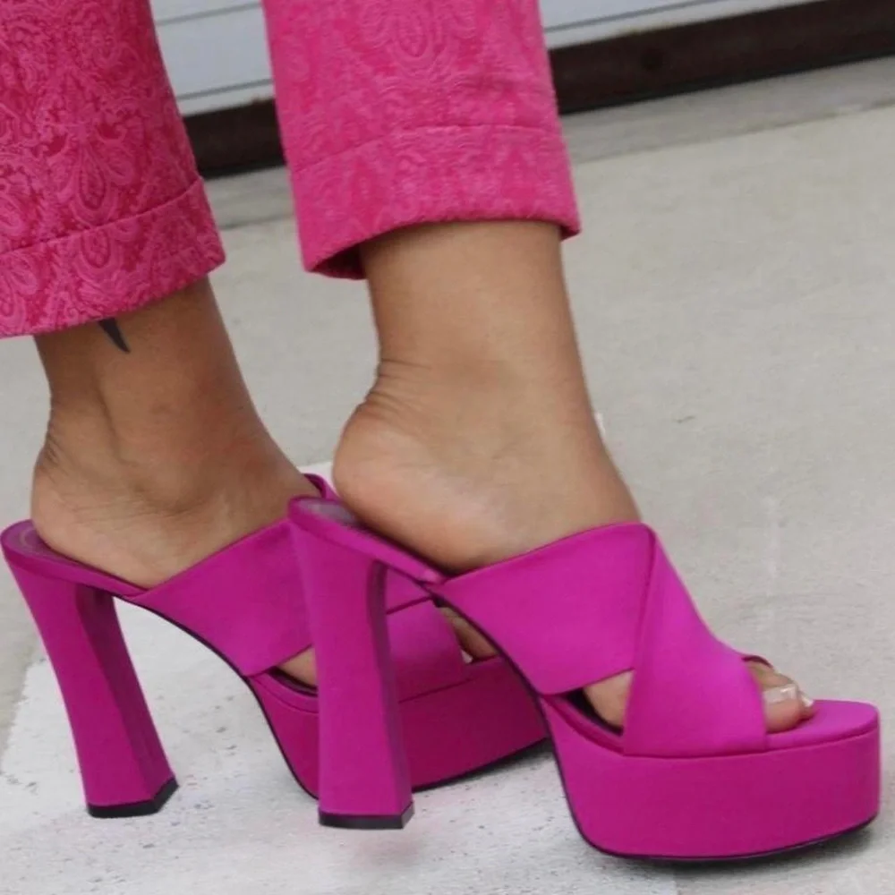 Zara HIGH HEELED PLATFORM SANDALS